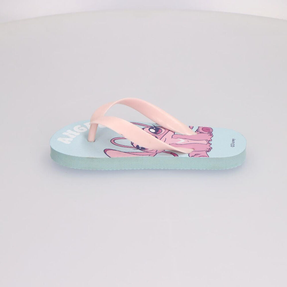 Chanclas infantiles Stitch Disney de EVA en verde agua y rosa - 3