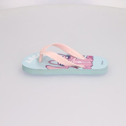 Chanclas infantiles Stitch Disney de EVA en verde agua y rosa - 3