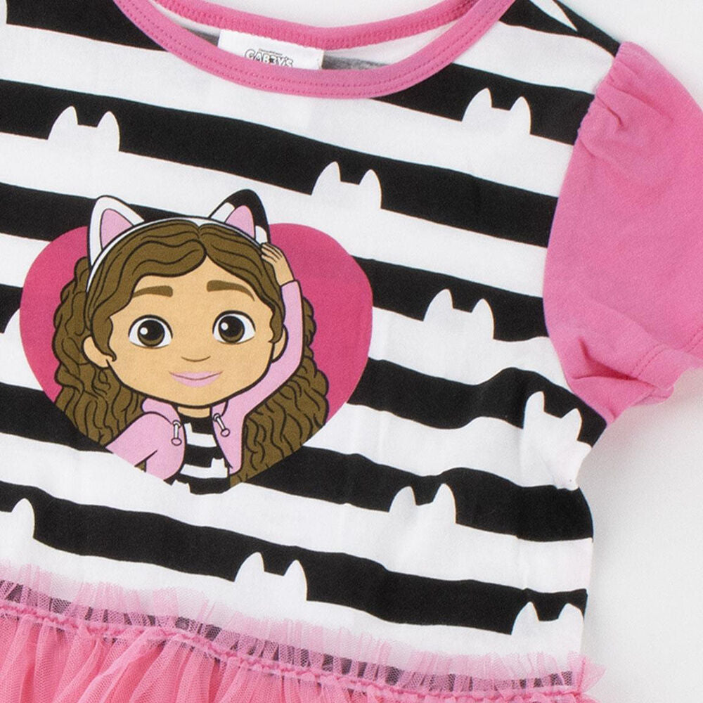 Vestido rosa de La Casa de Muñecas de Gabby con falda vaporosa - 3