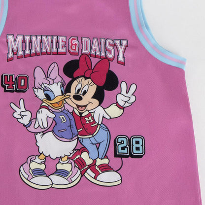 Conjunto infantil rosa de Minnie y Daisy Disney con camiseta de tirantes y pantalón corto - 3