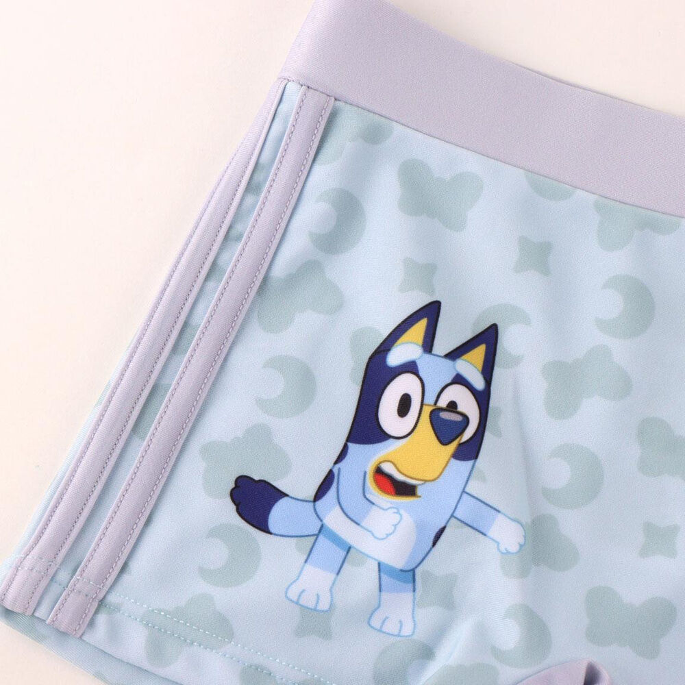 Bañador bóxer infantil Bluey azul claro con Bluey y Bingo - 3