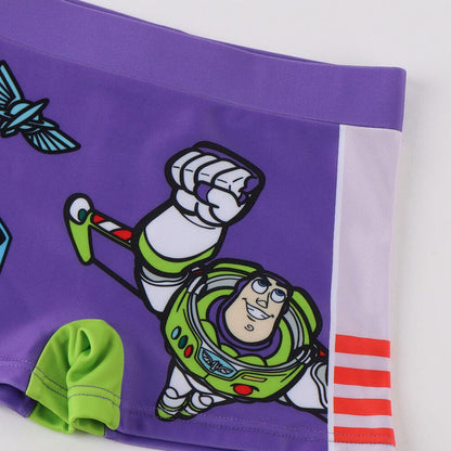 Bañador boxer infantil morado de Toy Story con Buzz Lightyear - 3