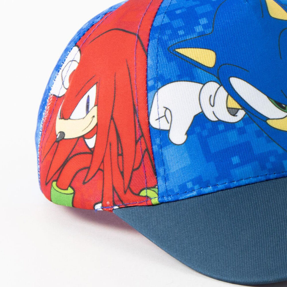 Gorra azul de Sonic the Hedgehog con Sonic y Knuckles - 4