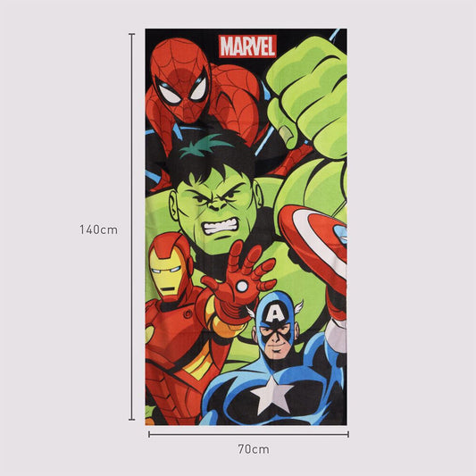 Toalla Marvel de Los Vengadores con Spider-Man, Hulk, Iron Man y Capitán América - 4