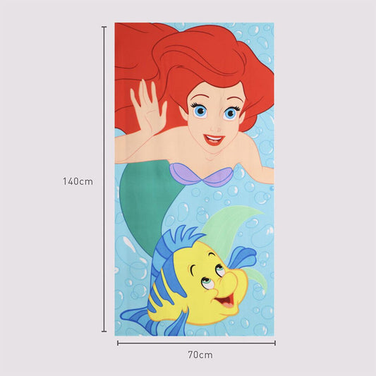 Toalla de Ariel y Flounder de La Sirenita Disney - 3