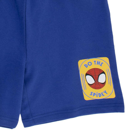 Conjunto infantil Spidey Marvel con camiseta roja y pantalón corto azul - 4
