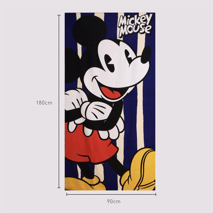 Toalla de microfibra Mickey Mouse Disney azul y crema - 4