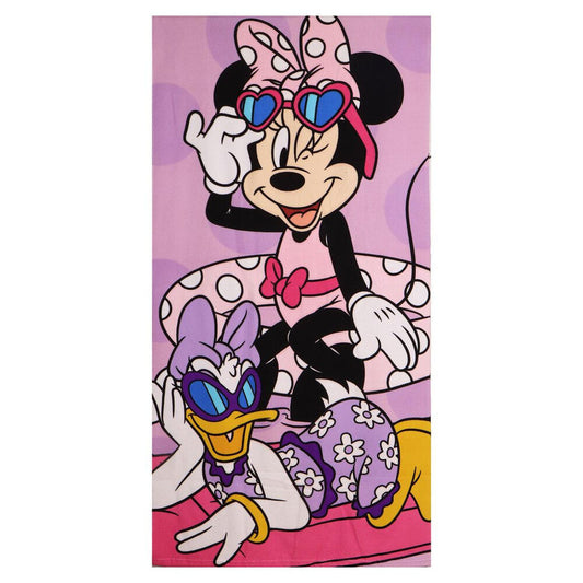 Set Minnie Disney con toalla rosa, saco y gorra - 4
