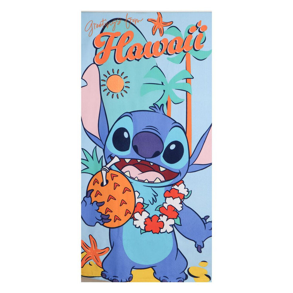 Set Stitch Disney con toalla hawaiana, gorra y saco - 4