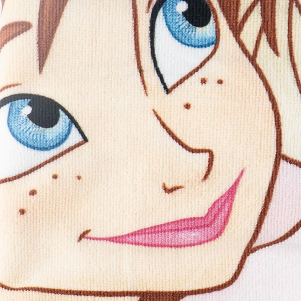Toalla Frozen Disney de Anna y Elsa en tonos azules - 3