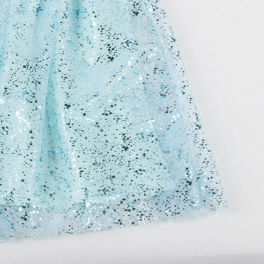 Vestido infantil azul claro de Disney Stitch con falda brillante - 4