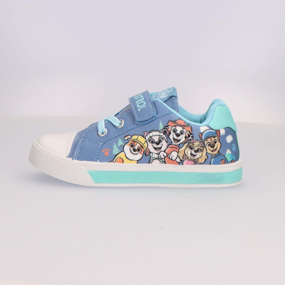 Zapatilla infantil de loneta Paw Patrol azul con luces - 4