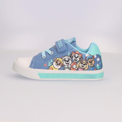 Zapatilla infantil de loneta Paw Patrol azul con luces - 4
