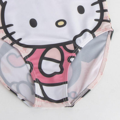 Bañador infantil rosa de Hello Kitty con volante y estampado frontal - 4