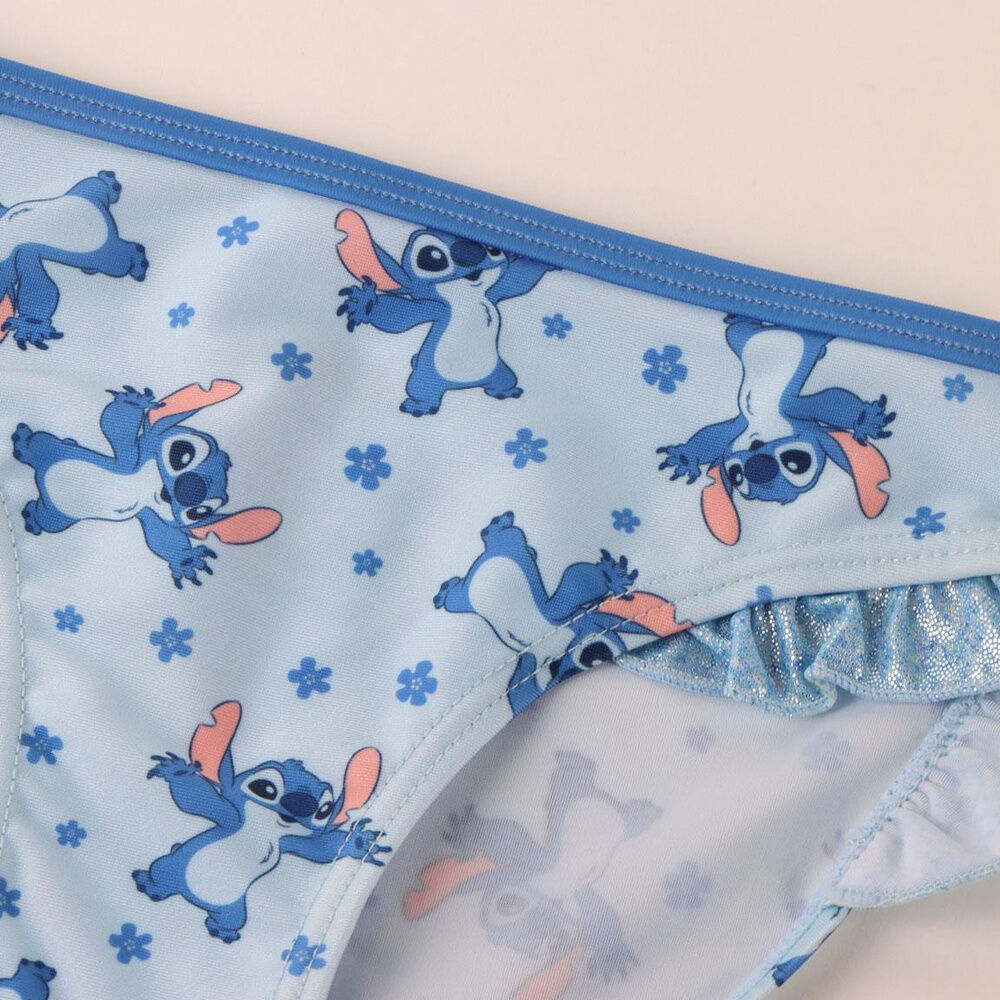 Bikini infantil azul de Stitch Disney con volantes - 4