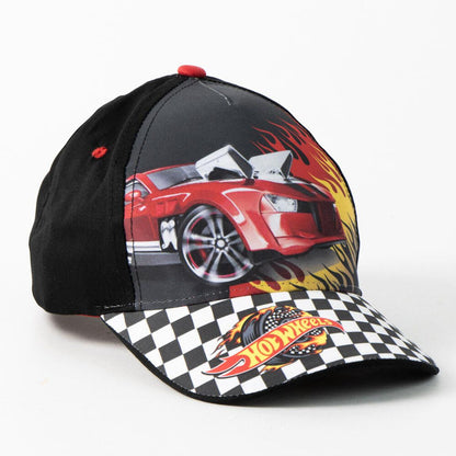 Gorras Hot Wheels surtidas con coches y gráficos de carreras - 5