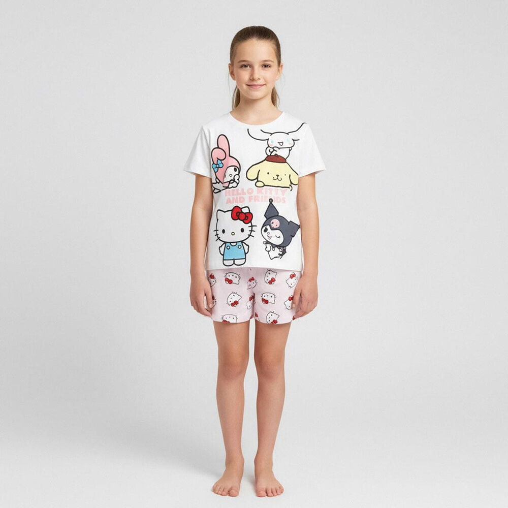 Pijama infantil Hello Kitty and Friends de dos piezas - 5