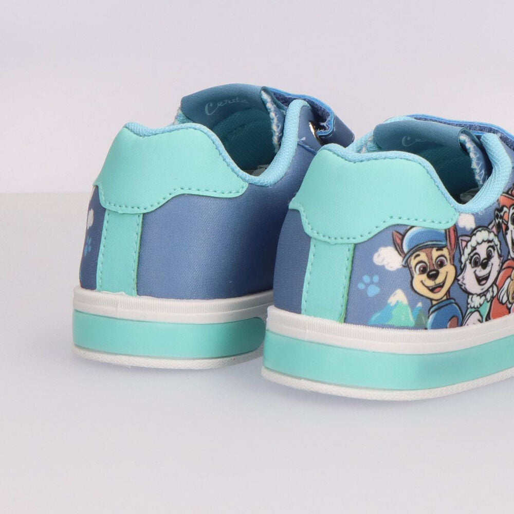 Zapatilla infantil de loneta Paw Patrol azul con luces - 5