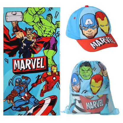 Set Marvel Los Vengadores con toalla, saco y gorra