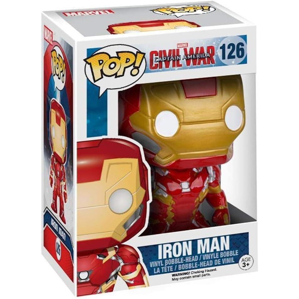Figura Funko POP! de Iron Man con armadura roja y dorada - 3