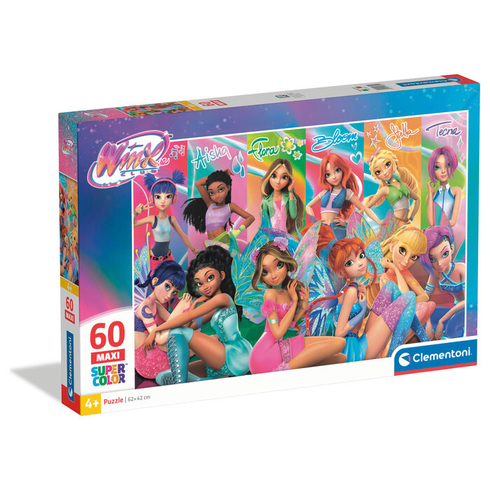 Caja del Puzzle Maxi Winx Clementoni de 60 piezas