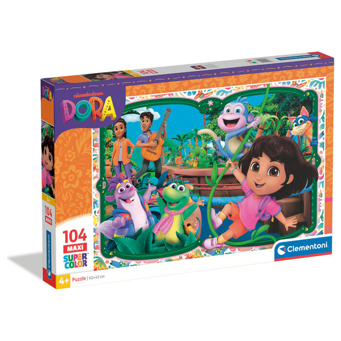 Puzzle Maxi Clementoni de Dora la Exploradora con 104 piezas