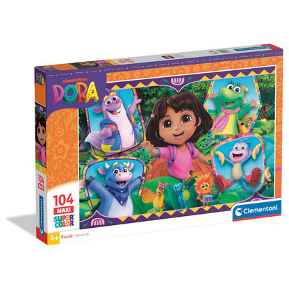 Puzzle Maxi Clementoni de Dora la Exploradora con 104 piezas