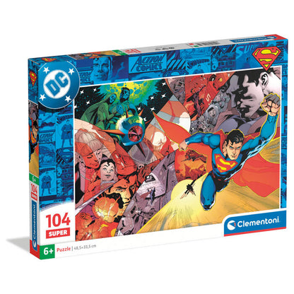 Puzzle Clementoni de Superman y DC Comics de 104 piezas