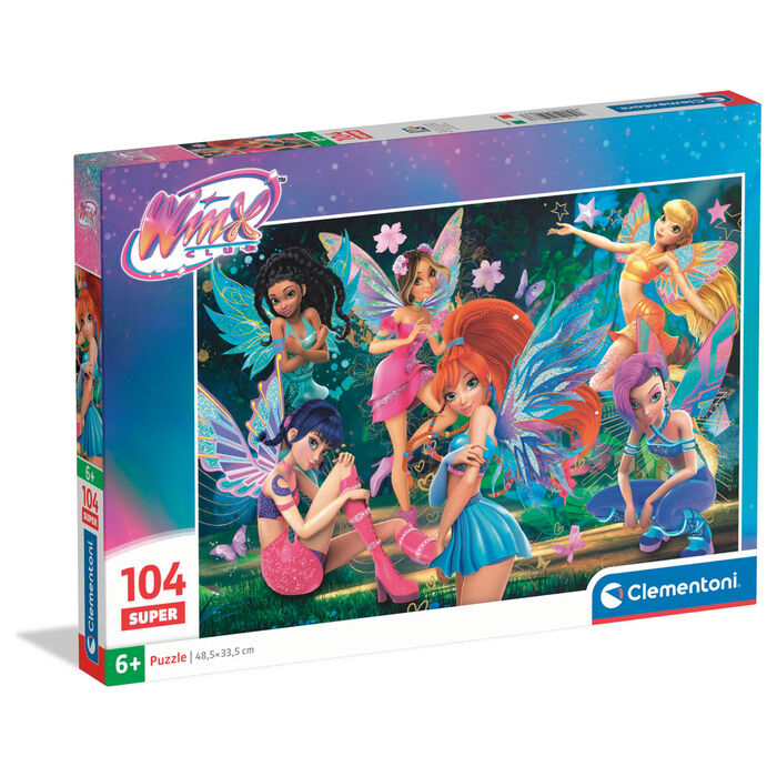 Puzzle Clementoni Winx de 104 piezas con ilustración de las protagonistas