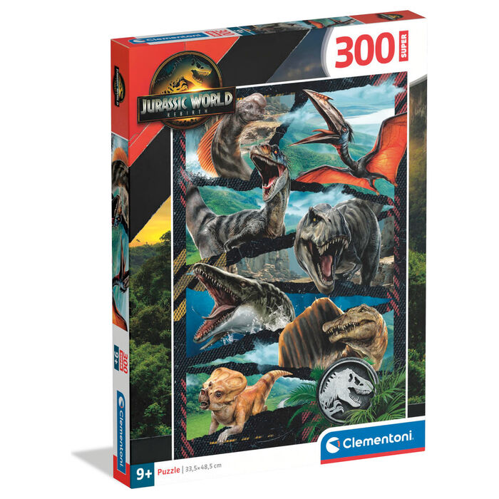 Puzzle Clementoni de 300 piezas con dinosaurios de Jurassic World