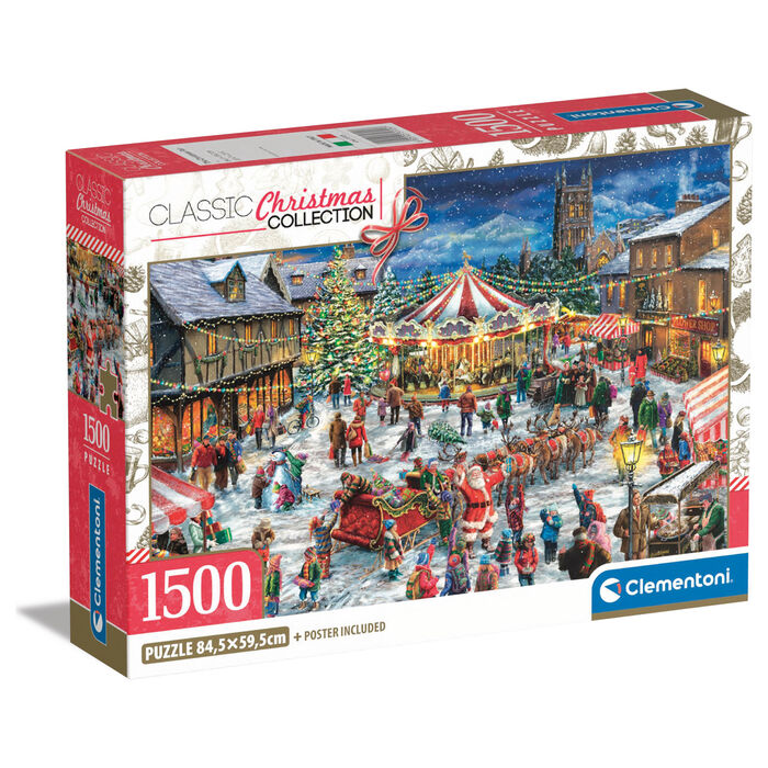 Puzzle Clementoni La Feria de Navidad de 1500 piezas