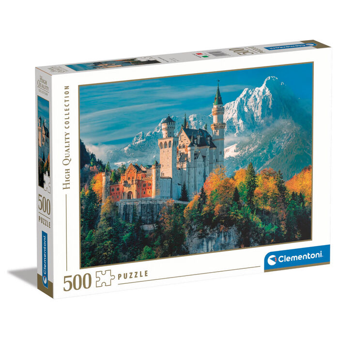 Puzzle Clementoni de 500 piezas del Castillo de Neuschwanstein