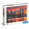 Puzzle Clementoni East River at Dusk de 1500 piezas con skyline y puente al atardecer