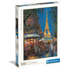 Puzzle Clementoni de 500 piezas con un café parisino y la Torre Eiffel