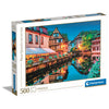 Puzzle Clementoni de 500 piezas con una vista del casco antiguo de Estrasburgo y su canal