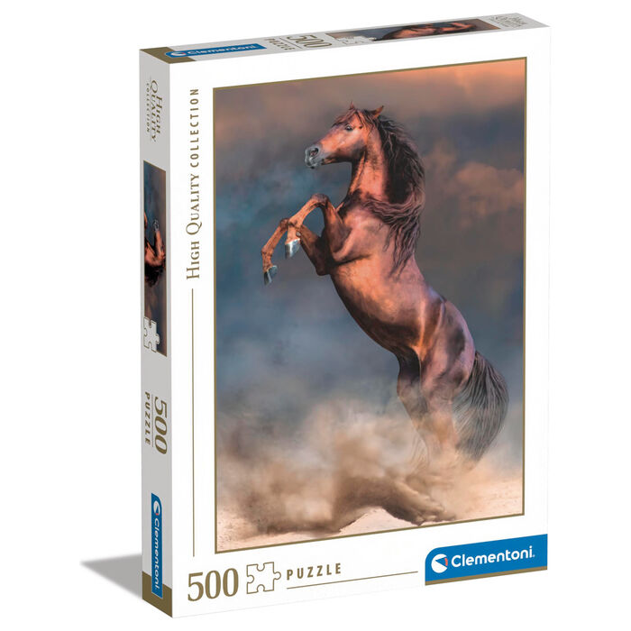 Puzzle Clementoni de 500 piezas con caballo encabritado