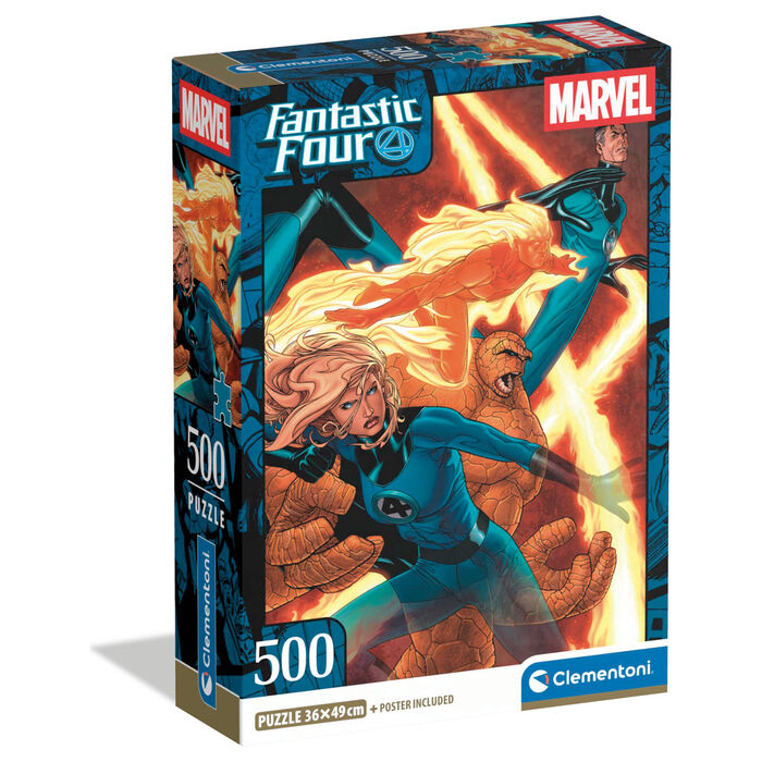 Puzzle Clementoni Marvel de Los 4 Fantásticos de 500 piezas - 2