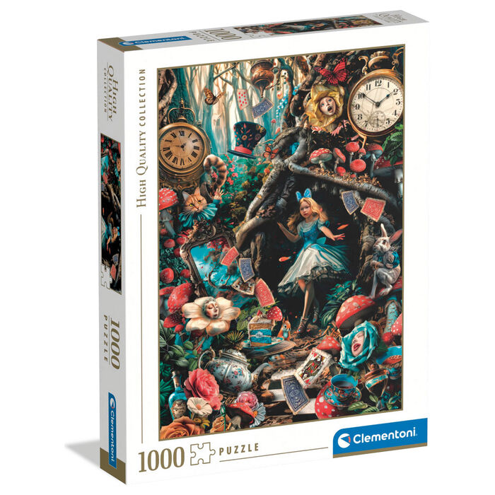 Puzzle Clementoni de 1000 piezas con escena fantástica del País de las Maravillas