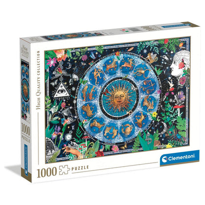 Puzzle Clementoni de 1000 piezas con carta astrológica y signos del zodiaco