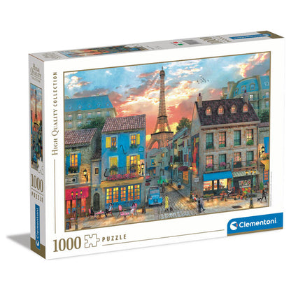Puzzle Clementoni de 1000 piezas con calles de París y la Torre Eiffel