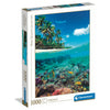 Puzzle Clementoni de 1000 piezas con playa tropical y arrecife de coral