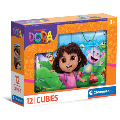 Puzzle de 12 cubos de Dora la Exploradora Clementoni