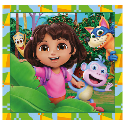 Caja del puzzle Clementoni Dora la Exploradora de 3 puzzles de 48 piezas - 2