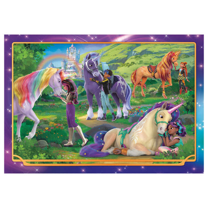 Puzzle Clementoni de Academia de Unicornios de 104 piezas con unicornios y personajes - 2