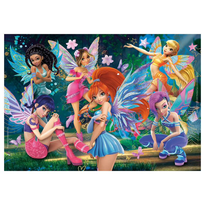 Puzzle Clementoni Winx de 104 piezas con ilustración colorida de las hadas - 2