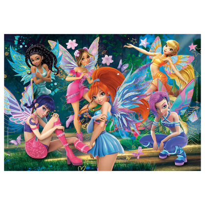 Puzzle Clementoni Winx de 104 piezas con ilustración colorida de las hadas - 2