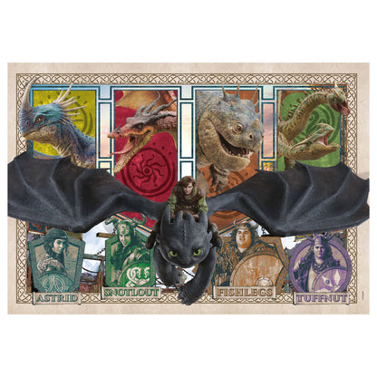 Puzzle Clementoni de 300 piezas de Cómo entrenar a tu dragón con dragones y personajes - 2