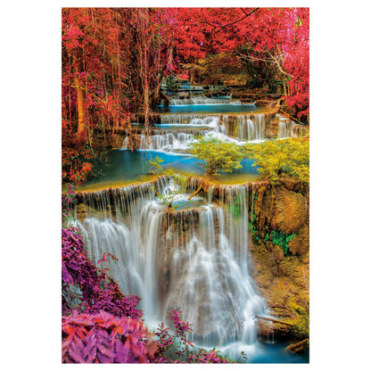 Puzzle Clementoni de 1000 piezas con coloridas cataratas tailandesas - 2