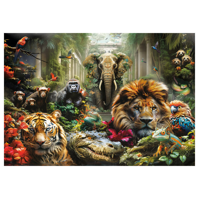 Puzzle Clementoni Selva Mística de 1000 piezas con animales de la selva - 2