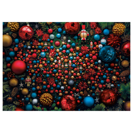 Puzzle Clementoni Navidad de 1000 piezas con adornos y cascanueces - 2